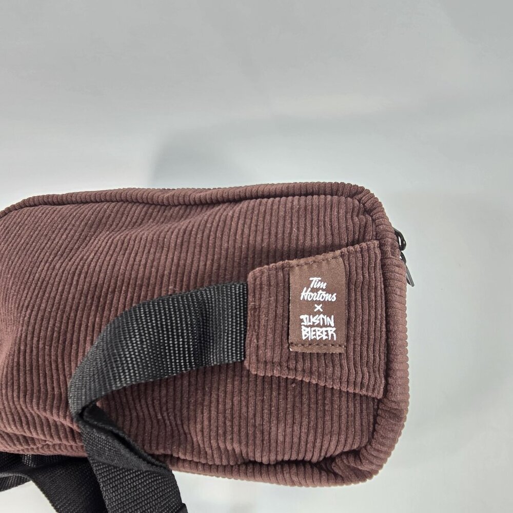 Tim Hortons Tim Biebs Corduroy Belt Bag Pouch Fanny Pack - Picture 3 of 8